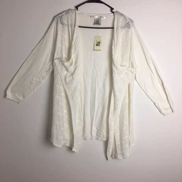 Max Studio Shrug White Size Large - Picture 14 of 16